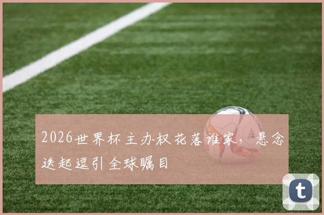 2026世界杯主办权花落谁家，悬念迭起逗引全球瞩目
